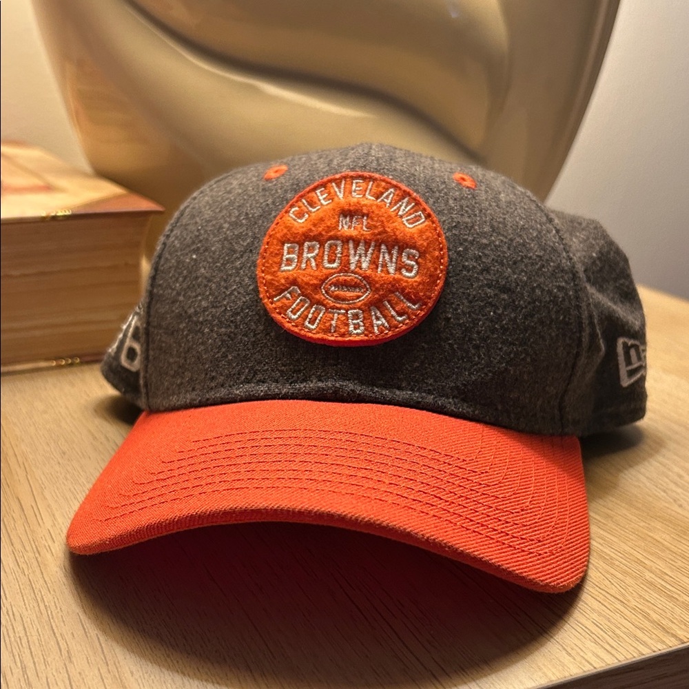 NFL Cleveland Browns Gray and Orange Hat